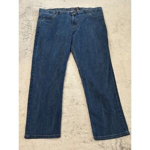Dearborn Jeans Mens 42 Blue Denim USA Fabric 100% Cotton Dark Wash Casual